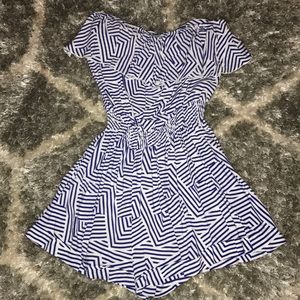 Adorable Blue and White Romper
